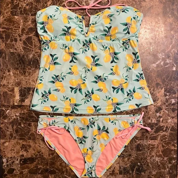 Island Soul Swim Island Soul Tankini Lemons Poshmark